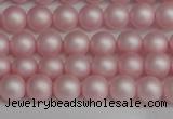 CSB1371 15.5 inches 6mm matte round shell pearl beads wholesale