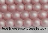 CSB1372 15.5 inches 8mm matte round shell pearl beads wholesale