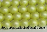 CSB1386 15.5 inches 6mm matte round shell pearl beads wholesale