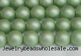 CSB1391 15.5 inches 6mm matte round shell pearl beads wholesale