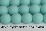 CSB1403 15.5 inches 10mm matte round shell pearl beads wholesale