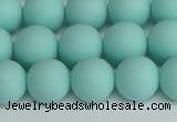 CSB1404 15.5 inches 12mm matte round shell pearl beads wholesale