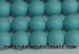 CSB1408 15.5 inches 10mm matte round shell pearl beads wholesale