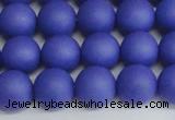 CSB1413 15.5 inches 10mm matte round shell pearl beads wholesale