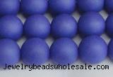 CSB1414 15.5 inches 12mm matte round shell pearl beads wholesale