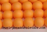 CSB1422 15.5 inches 8mm matte round shell pearl beads wholesale