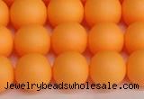 CSB1424 15.5 inches 12mm matte round shell pearl beads wholesale