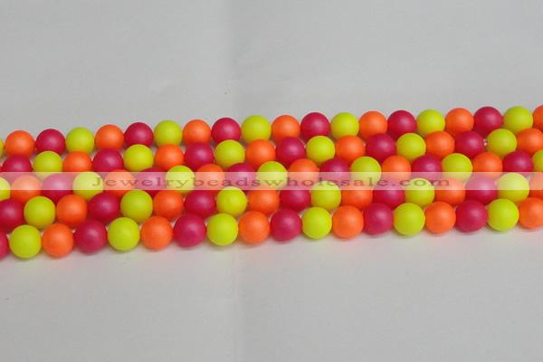 CSB1429 15.5 inches 12mm matte round shell pearl beads wholesale