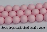 CSB1620 15.5 inches 4mm round matte shell pearl beads wholesale