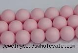 CSB1621 15.5 inches 6mm round matte shell pearl beads wholesale