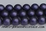 CSB1651 15.5 inches 6mm round matte shell pearl beads wholesale