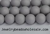 CSB1680 15.5 inches 4mm round matte shell pearl beads wholesale