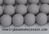 CSB1682 15.5 inches 8mm round matte shell pearl beads wholesale