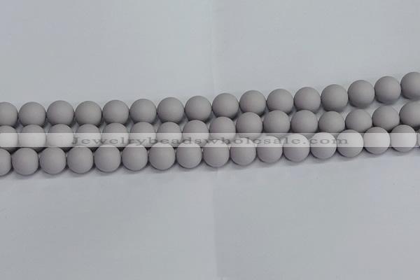 CSB1682 15.5 inches 8mm round matte shell pearl beads wholesale