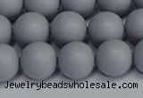 CSB1693 15.5 inches 10mm round matte shell pearl beads wholesale