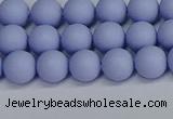 CSB1701 15.5 inches 6mm round matte shell pearl beads wholesale