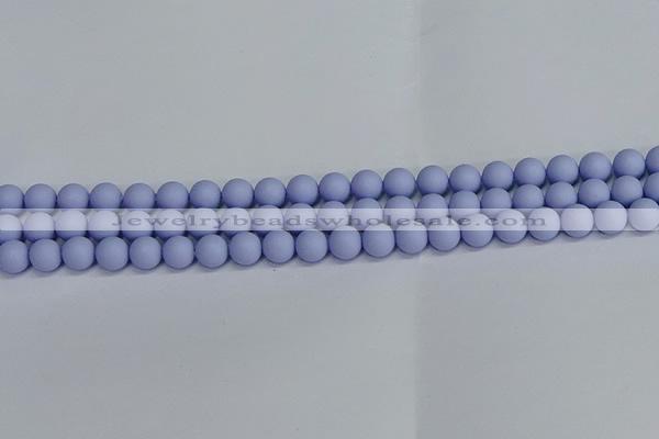 CSB1701 15.5 inches 6mm round matte shell pearl beads wholesale