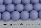 CSB1702 15.5 inches 8mm round matte shell pearl beads wholesale