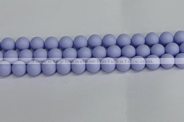 CSB1705 15.5 inches 14mm round matte shell pearl beads wholesale