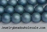 CSB1712 15.5 inches 8mm round matte shell pearl beads wholesale