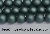 CSB1721 15.5 inches 6mm round matte shell pearl beads wholesale