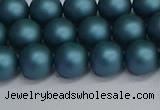 CSB1732 15.5 inches 8mm round matte shell pearl beads wholesale