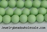 CSB1741 15.5 inches 6mm round matte shell pearl beads wholesale