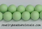 CSB1742 15.5 inches 8mm round matte shell pearl beads wholesale