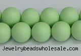 CSB1743 15.5 inches 10mm round matte shell pearl beads wholesale