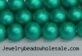 CSB1752 15.5 inches 8mm round matte shell pearl beads wholesale