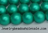 CSB1753 15.5 inches 10mm round matte shell pearl beads wholesale