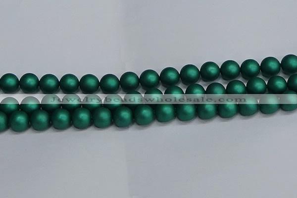 CSB1765 15.5 inches 14mm round matte shell pearl beads wholesale