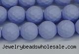 CSB1961 15.5 inches 6mm faceted round matte shell pearl beads