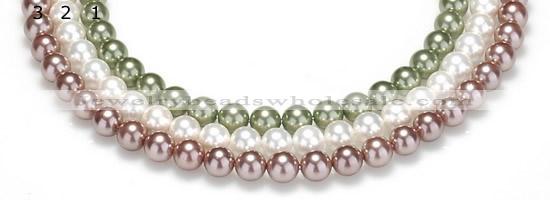 CSB20 16 inches 14mm round shell pearl beads Wholesale