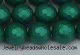 CSB2004 15.5 inches 12mm faceted round matte shell pearl beads