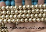 CSB2116 15.5 inches 8mm ball shell pearl beads wholesale