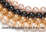 CSB29 16 inches 12mm round shell pearl beads Wholesale