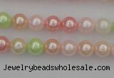 CSB301 15.5 inches 8mm round mixed color shell pearl beads