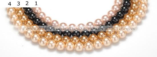 CSB31 16 inches 16mm round shell pearl beads Wholesale