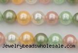 CSB327 15.5 inches 10mm round mixed color shell pearl beads