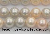 CSB351 15.5 inches 12mm round mixed color shell pearl beads