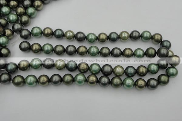 CSB385 15.5 inches 14mm round mixed color shell pearl beads