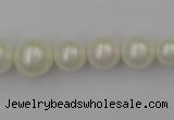 CSB401 15.5 inches 8mm - 16mm round shell pearl beads