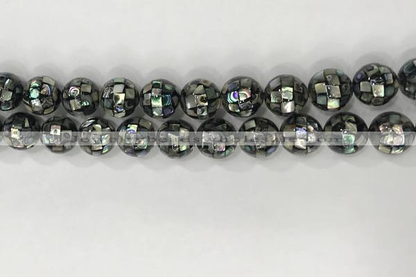 CSB4024 15.5 inches 12mm ball abalone shell beads wholesale