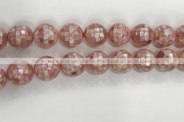 CSB4060 15.5 inches 20mm ball abalone shell beads wholesale