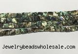 CSB4143 15.5 inches 8*8mm square abalone shell beads wholesale