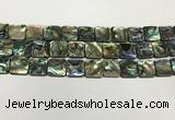 CSB4146 15.5 inches 14*14mm square abalone shell beads wholesale