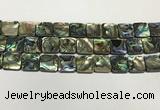 CSB4147 15.5 inches 16*16mm square abalone shell beads wholesale