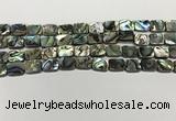 CSB4151 15.5 inches 8*10mm rectangle abalone shell beads wholesale