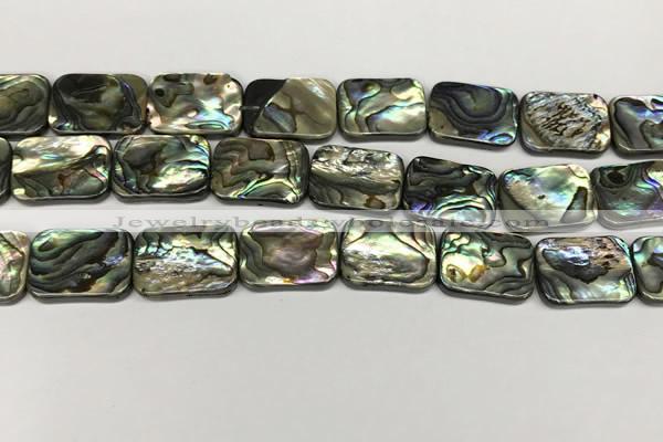 CSB4156 15.5 inches 15*20mm rectangle abalone shell beads wholesale